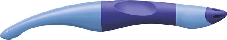 Produktbild: Ergonomischer Tintenroller f&uuml;r Linksh&auml;nder-STABILO EASYoriginal in dunkelblau/hellb.-Einzelstift-Schreibfarbe blau (l&ouml;schbar) -inkl. Patrone