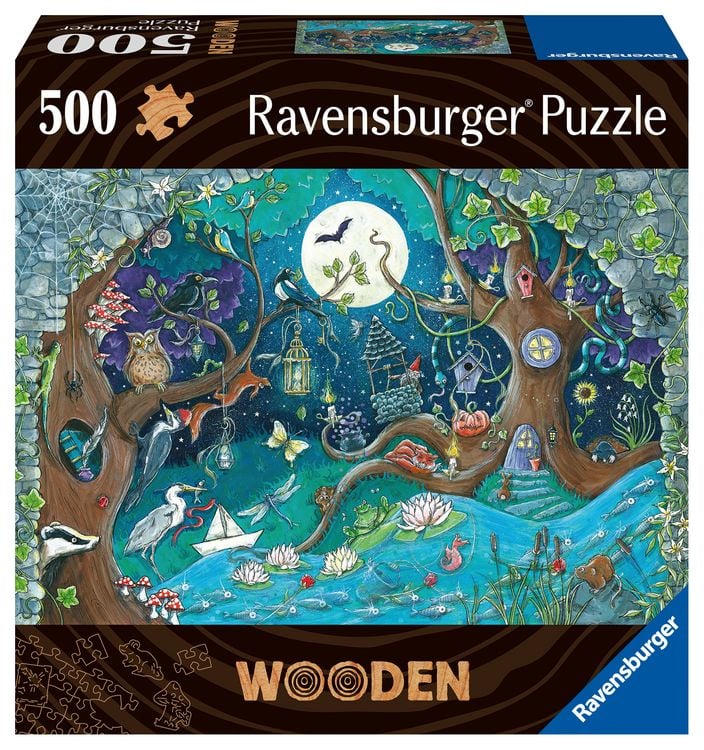 Produktbild: WOODEN Puzzle - Fantasy Forest - Holzpuzzle f&uuml;r Erwachsene mit 500 Teilen