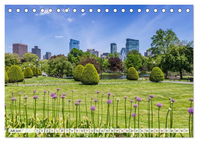 Produktbild: Stadtansichten aus Boston (Tischkalender 2026 DIN A5 quer), CALVENDO Monatskalender