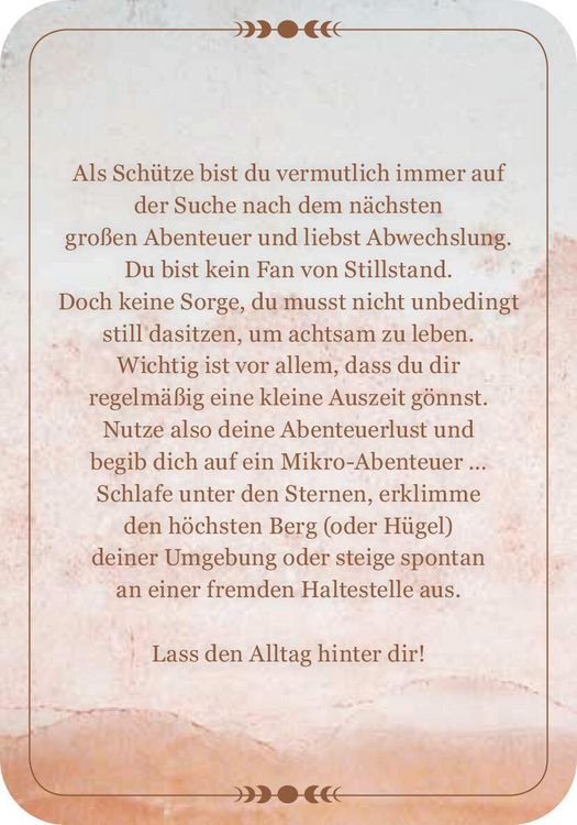 Produktbild: Achtsamkeit f&uuml;r den Sch&uuml;tzen