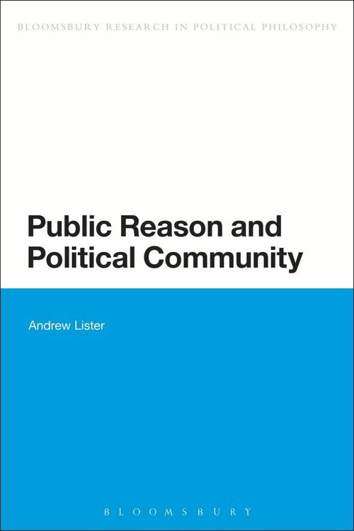 Produktbild: Public Reason and Political Community