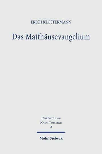 Produktbild: Das Matth&auml;usevangelium