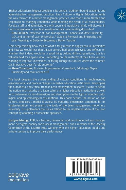 Produktbild: Lean Culture in Higher Education