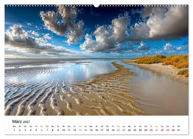 Produktbild: Deutschland - zwischen Bergen und Meeren (hochwertiger Premium Wandkalender 2027 DIN A2 quer), Kunstdruck in Hochglanz