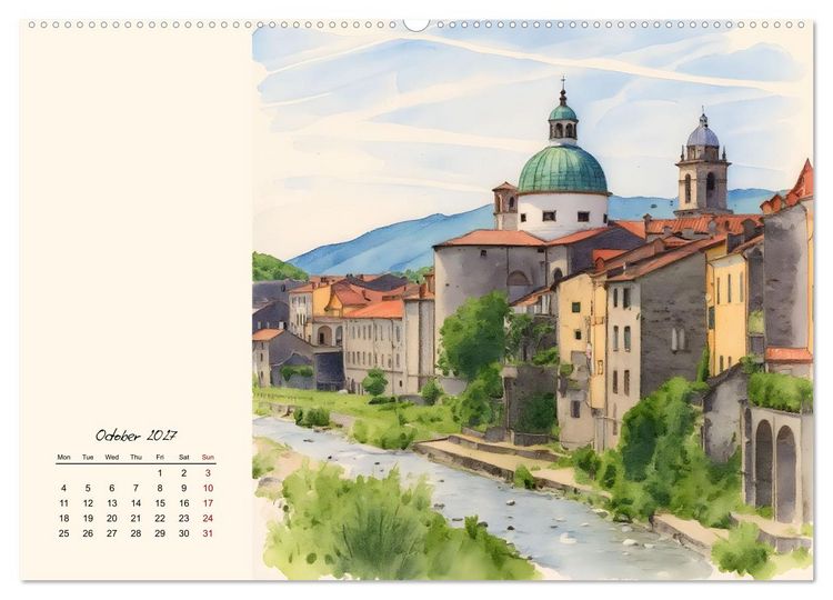 Produktbild: Round trip through Tuscany (High Quality Premium Wall Calendar 2027 DIN A2 landscape),CALVENDO 12 Month Wall Calendar