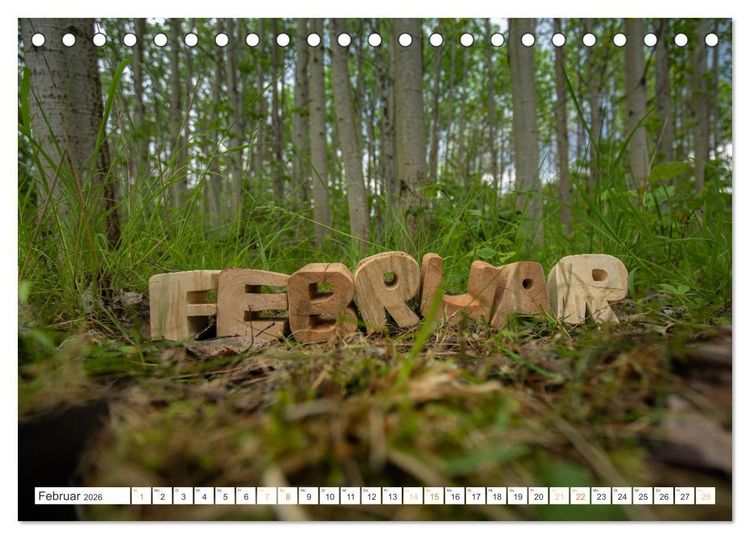 Produktbild: Holz, ein fantastischer Rohstoff. (Tischkalender 2026 DIN A5 quer), CALVENDO Monatskalender