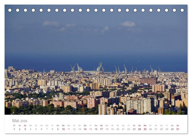 Produktbild: Impressionen aus Sizilien (Tischkalender 2026 DIN A5 quer), CALVENDO Monatskalender