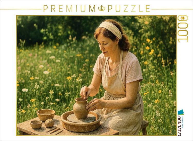 Produktbild: CALVENDO Puzzle T&ouml;pfergl&uuml;ck im Garten | 1000 Teile Lege-Gr&ouml;&szlig;e 64x48cm Foto-Puzzle f&uuml;r gl&uuml;ckliche Stunden
