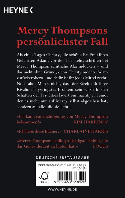 Produktbild: Gef&auml;hrtin der Dunkelheit / Mercy Thompson Band 8