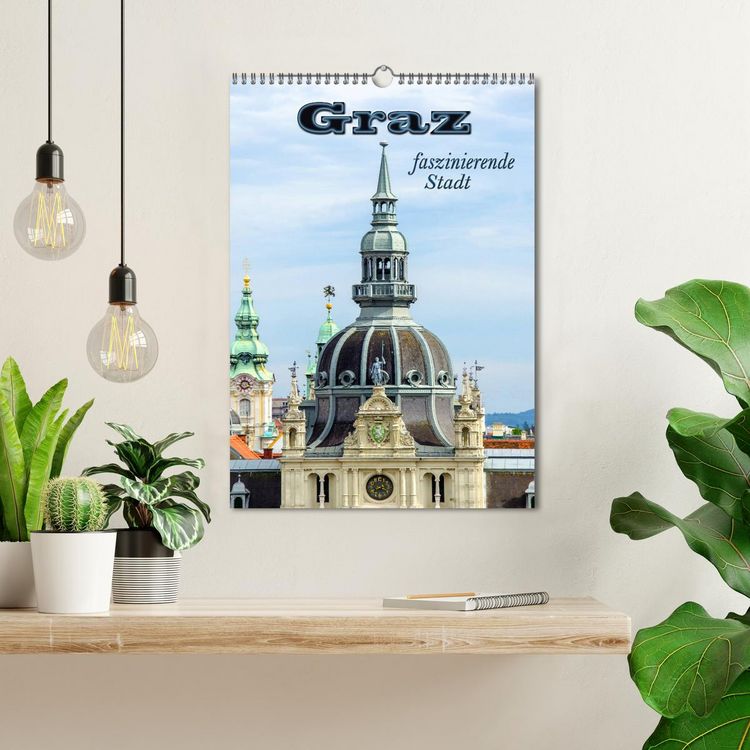Produktbild: Graz - faszinierende Stadt (Wandkalender 2026 DIN A3 hoch), CALVENDO Monatskalender