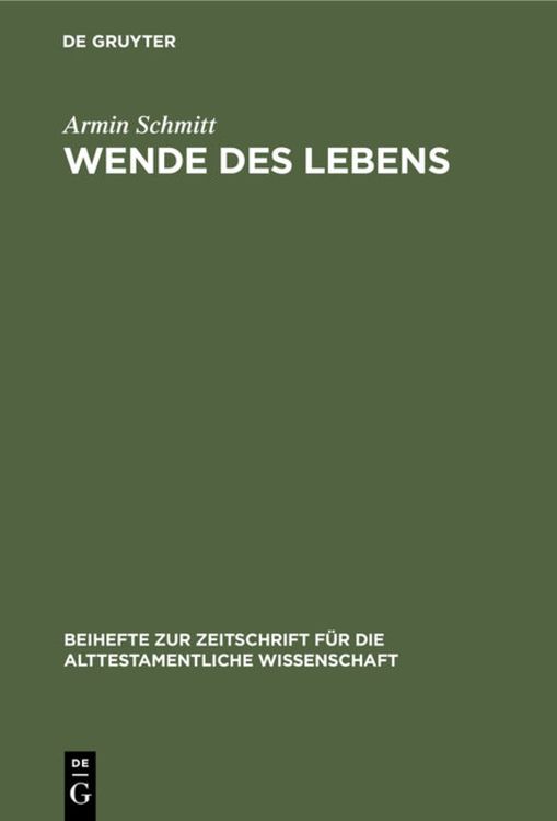 Bild vom Artikel Wende des Lebens vom Autor Armin Schmitt