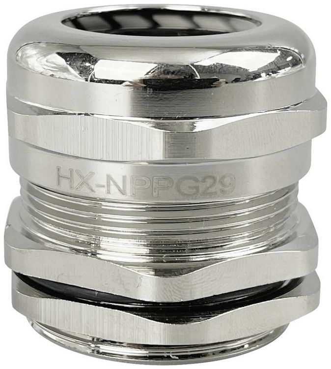 Produktbild: TRU COMPONENTS TC-10302892 Kabelverschraubung PG29 Messing (vernickelt) Metall 1St.