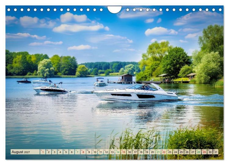 Produktbild: Mecklenburger - Seen (Wandkalender 2027 DIN A4 quer), CALVENDO Monatskalender