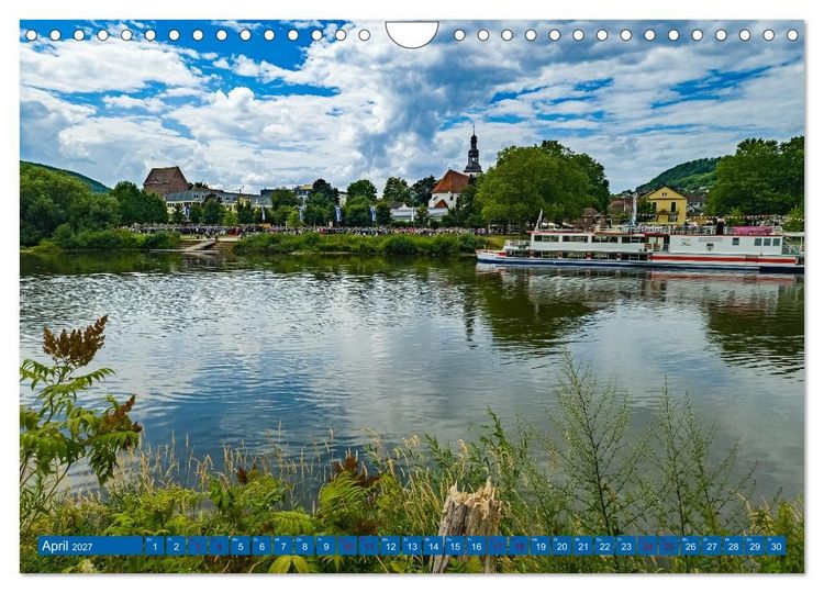Produktbild: Die Obere Weser - von Bad Karlshafen bis Hameln (Wandkalender 2027 DIN A4 quer), CALVENDO Monatskalender