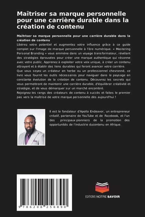 Produktbild: Ma&icirc;triser sa marque personnelle pour une carri&egrave;re durable dans la cr&eacute;ation de contenu
