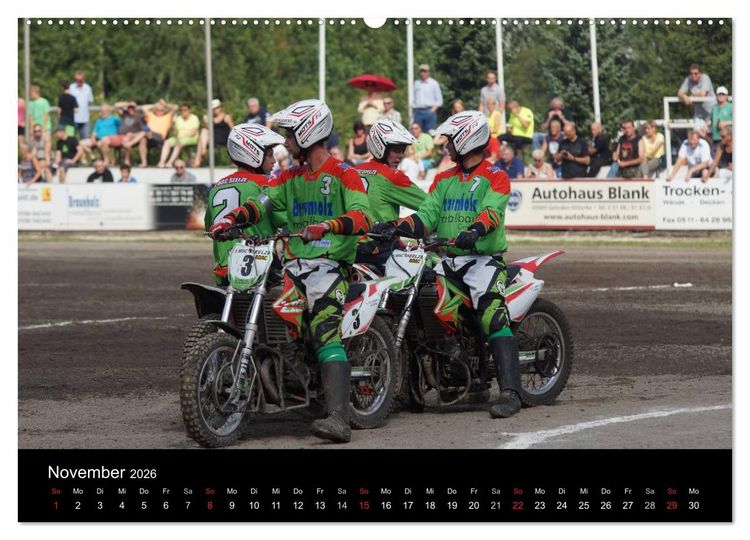 Produktbild: Motorsport: Motoball (hochwertiger Premium Wandkalender 2026 DIN A2 quer), Kunstdruck in Hochglanz