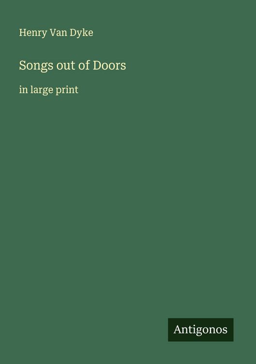 Produktbild: Songs out of Doors