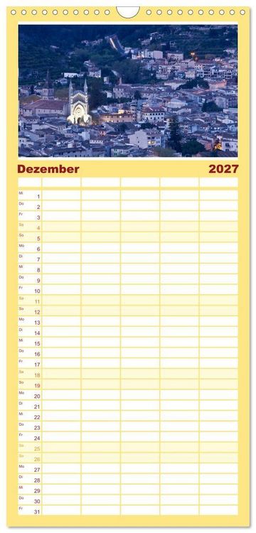Produktbild: Familienplaner 2027 - Mallorca - Momente einer Reise mit 5 Spalten (Wandkalender, 21 x 45 cm) CALVENDO