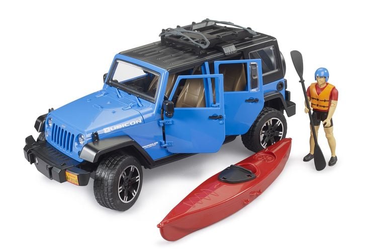 Produktbild: bruder 02529 Jeep Wrangler Rubicon Unlimited mit Kajak und Figur