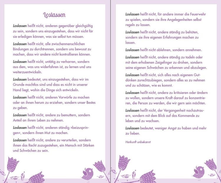 Produktbild: Loslassen