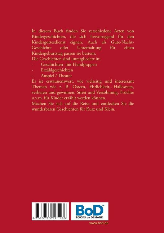 Produktbild: Geschichten f&uuml;r Kurz und Klein