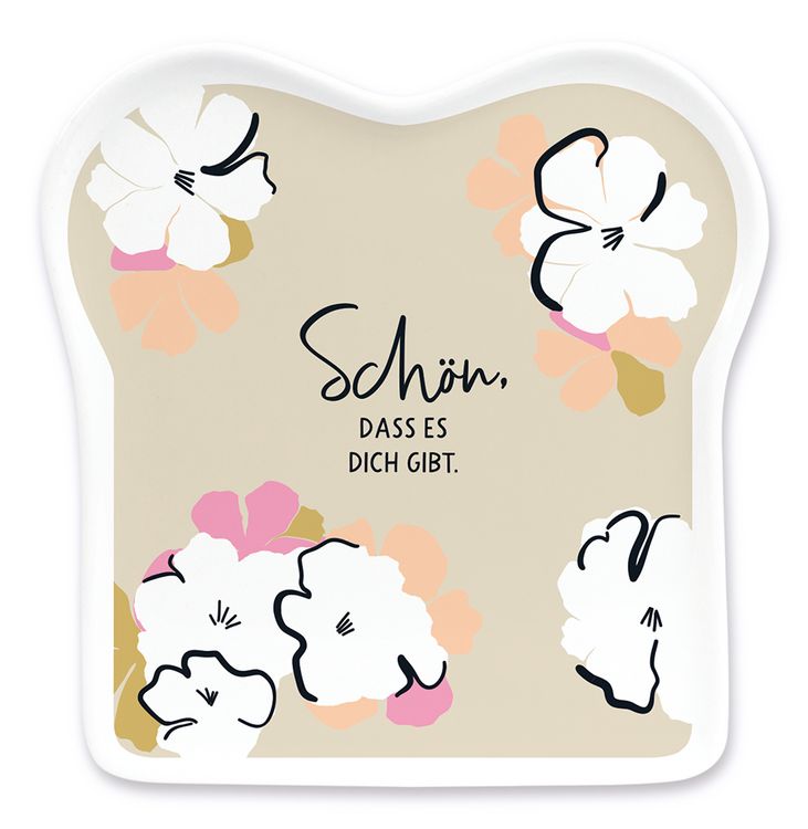 Produktbild: Toastteller Schreibkram Manufaktur Sch&ouml;n, dass es dich gibt.