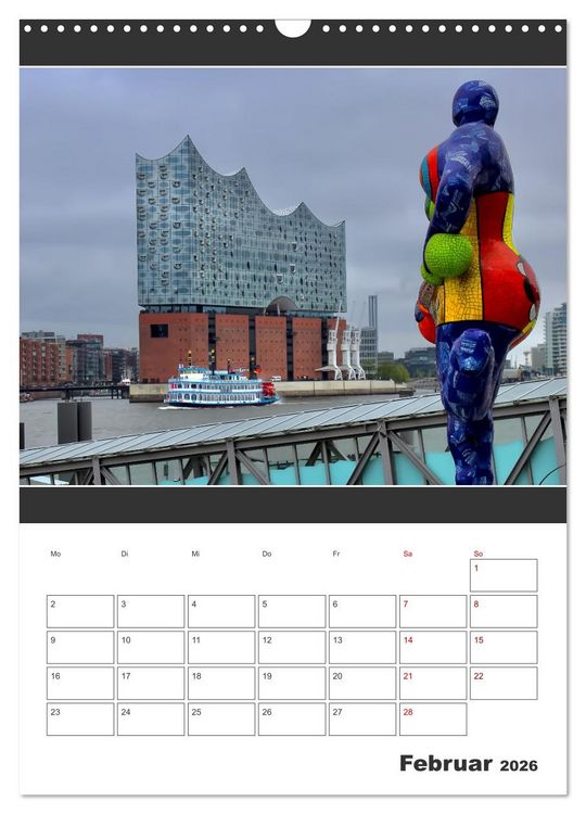 Produktbild: Wahrzeichen Elphi (Wandkalender 2026 DIN A3 hoch), CALVENDO Monatskalender