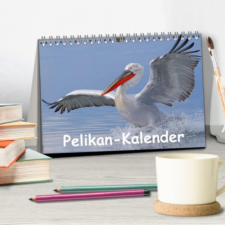 Produktbild: Pelikan-Kalender (Tischkalender 2026 DIN A5 quer), CALVENDO Monatskalender