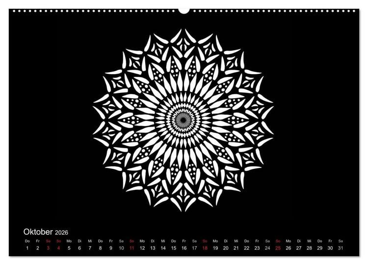 Produktbild: Entspannung und Ruhe durch Mandalas (hochwertiger Premium Wandkalender 2026 DIN A2 quer), Kunstdruck in Hochglanz