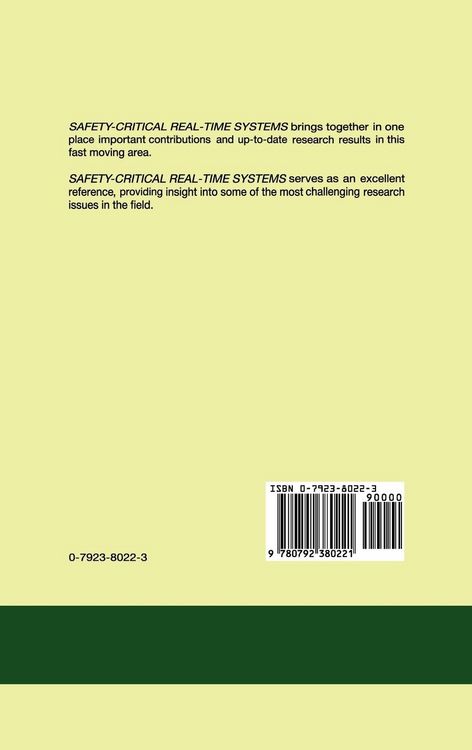 Produktbild: Safety-Critical Real-Time Systems