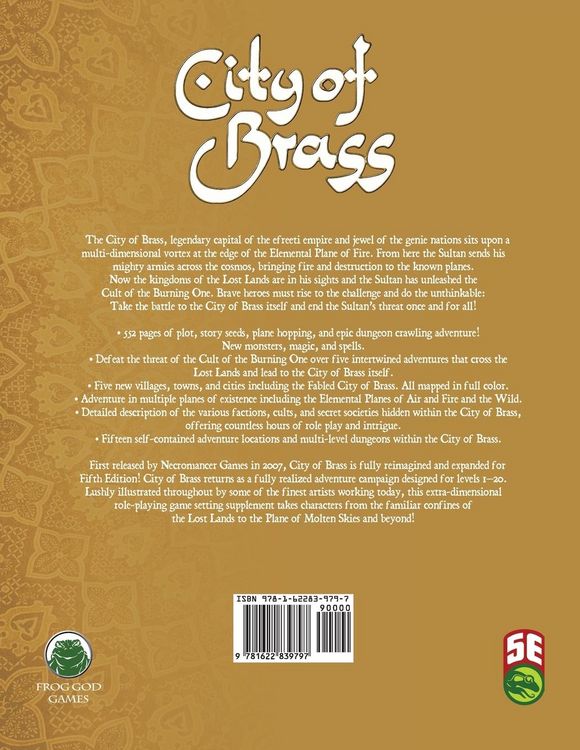 Produktbild: City of Brass 5E
