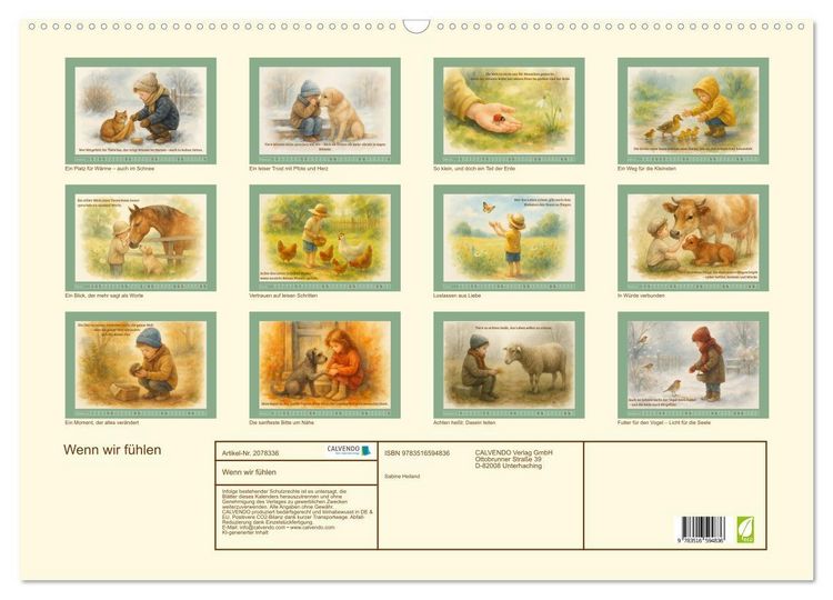 Produktbild: Wenn wir f&uuml;hlen (Wandkalender 2026 DIN A2 quer), CALVENDO Monatskalender