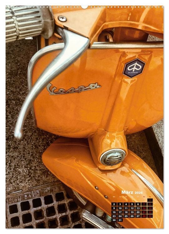 Produktbild: Die Liebe zur Vespa (Wandkalender 2026 DIN A2 hoch), CALVENDO Monatskalender