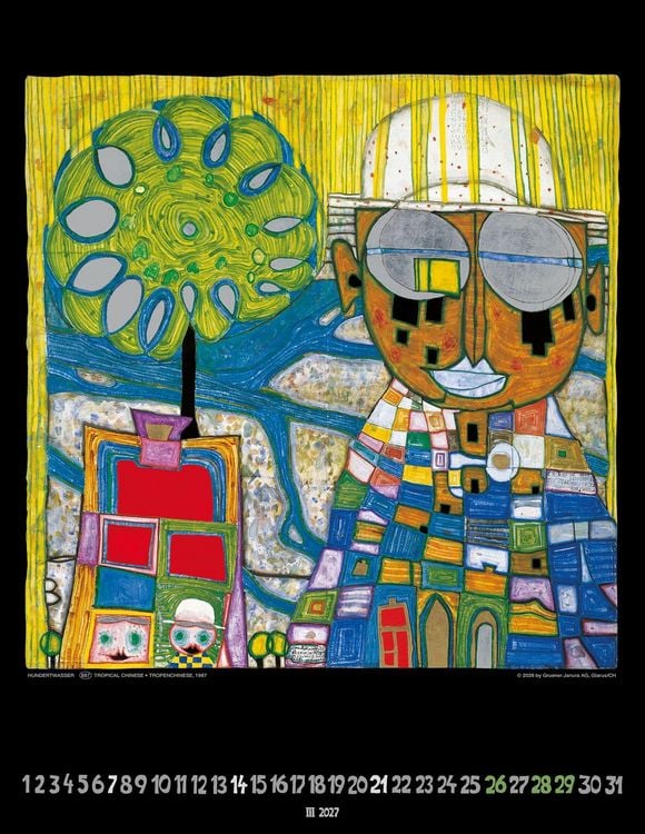 Produktbild: Hundertwasser Art Calendar 2027