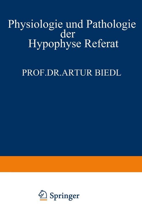 Produktbild: Physiologie und Pathologie der Hypophyse