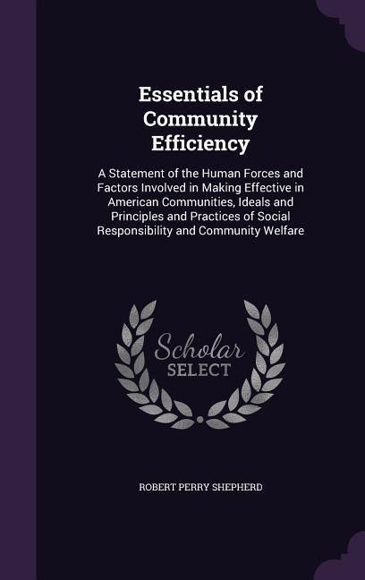 Produktbild: Essentials of Community Efficiency