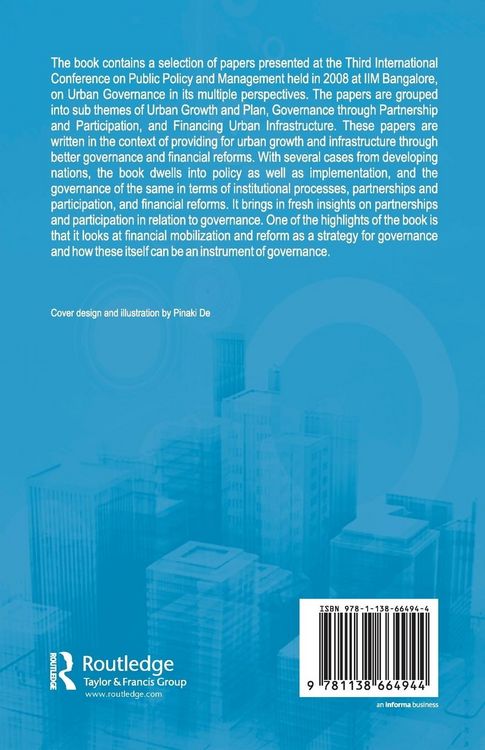 Produktbild: Urban Infrastructure and Governance