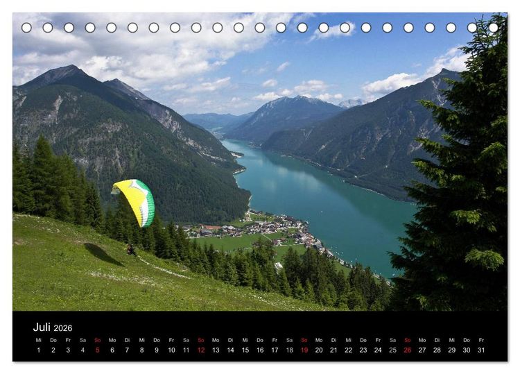 Produktbild: Seen im Gebirge (Tischkalender 2026 DIN A5 quer), CALVENDO Monatskalender
