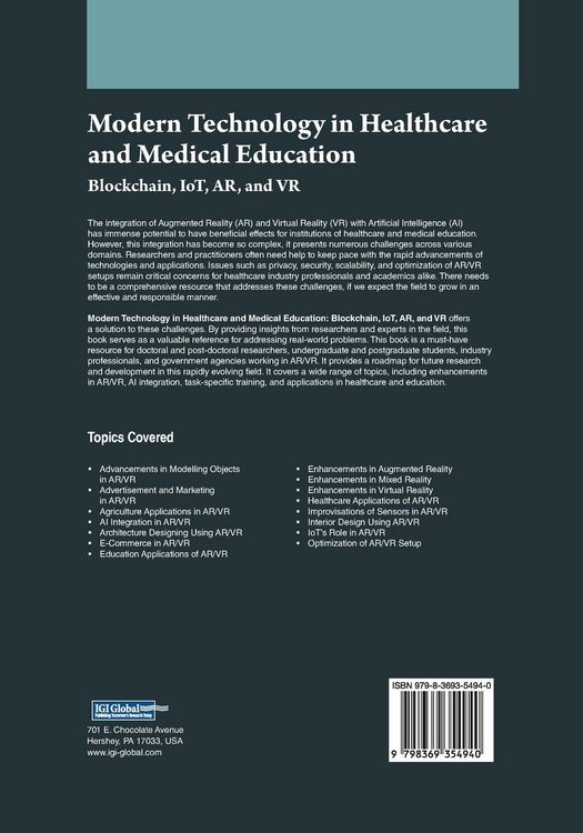 Produktbild: Modern Technology in Healthcare and Medical Education