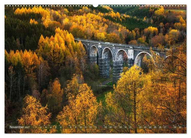 Produktbild: Stimmungsvolle Landschaften in Sachsen 2027 (hochwertiger Premium Wandkalender 2027 DIN A2 quer), Kunstdruck in Hochglanz