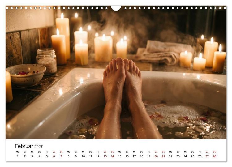 Produktbild: Unten Ohne - Barfu&szlig; durchs Jahr (Wandkalender 2027 DIN A3 quer), CALVENDO Monatskalender