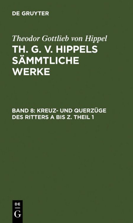 Produktbild: Kreuz- und Querz&uuml;ge des Ritters A bis Z. Theil 1