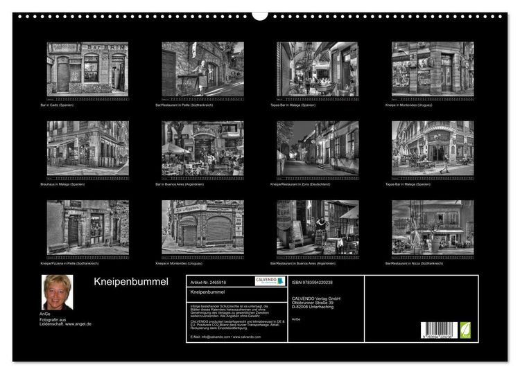 Produktbild: Kneipenbummel (Wandkalender 2027 DIN A2 quer), CALVENDO Monatskalender