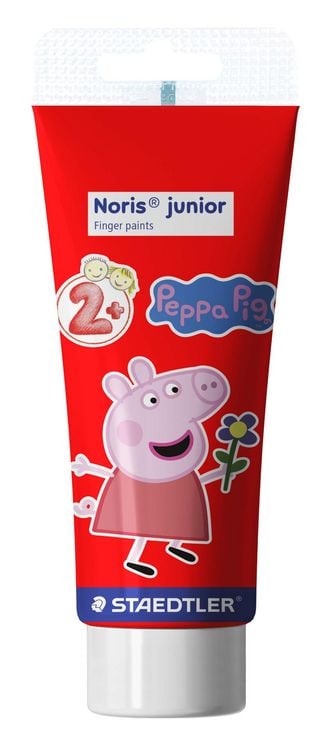 Produktbild: STAEDTLER Fingermalfarbe Noris junior Peppa Pig, 4 Farben, 75ml Tuben