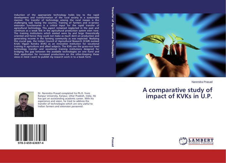 Produktbild: A comparative study of impact of KVKs in U.P.