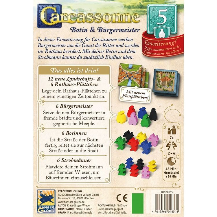 Produktbild: Carcassonne - Erweiterung 5