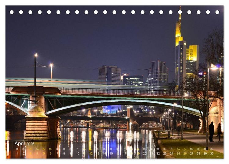 Produktbild: Faszinierendes Frankfurt - Impressionen aus der Mainmetropole (Tischkalender 2026 DIN A5 quer), CALVENDO Monatskalender