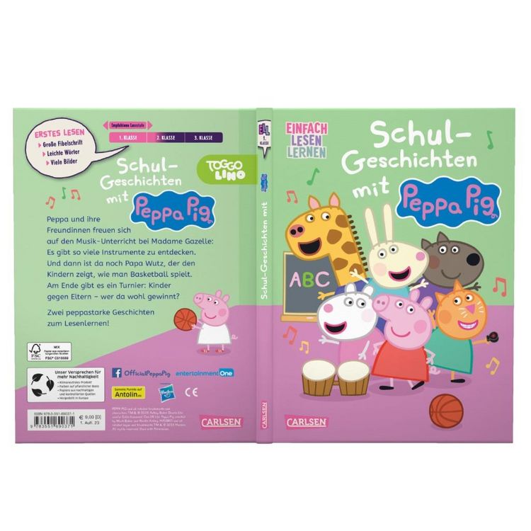 Produktbild: Peppa Wutz: Schul-Geschichten mit Peppa Pig