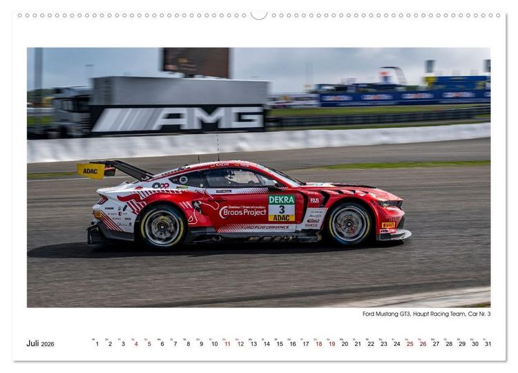 Produktbild: Wilde Mustangs am N&uuml;rburgring (Wandkalender 2026 DIN A2 quer), CALVENDO Monatskalender
