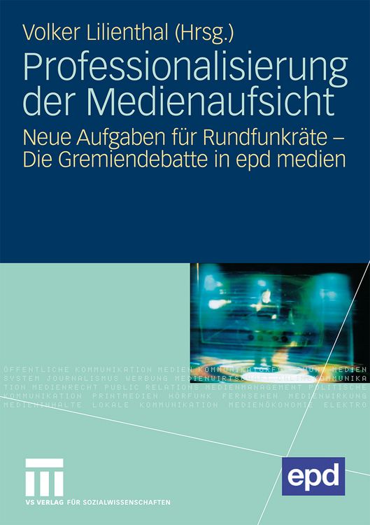 Produktbild: Professionalisierung der Medienaufsicht